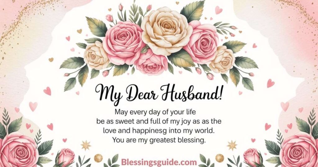 Cute Blessing for Husband