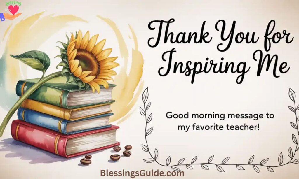 Heart Touching Good Morning Message to Teacher