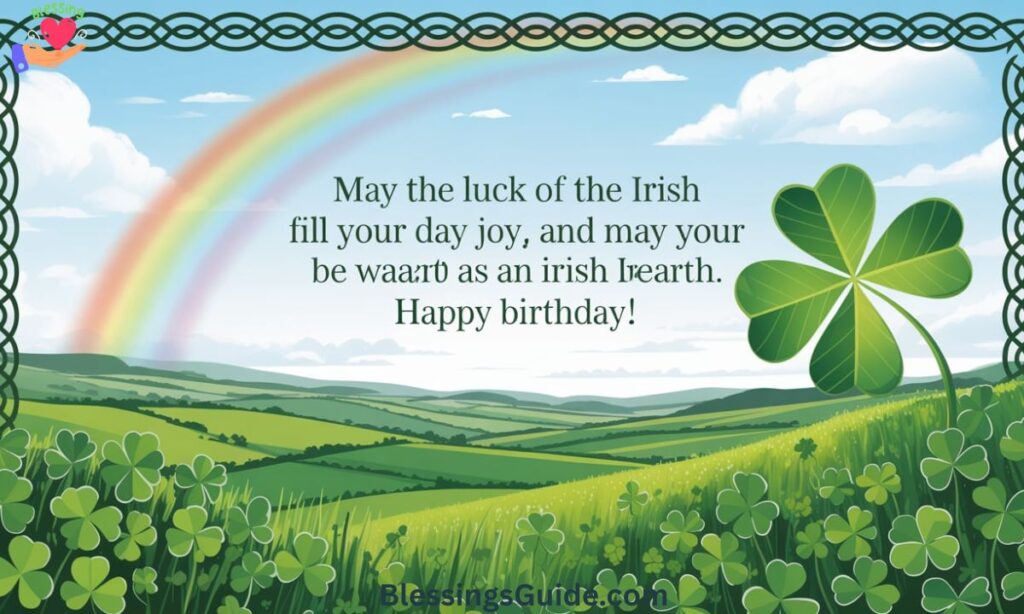 Irish Birthday Blessings for Friend