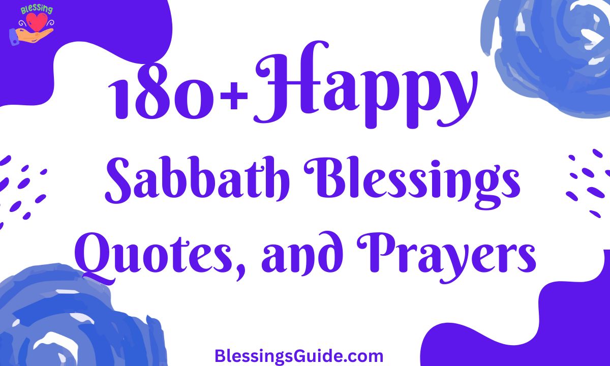 Happy Sabbath Blessings