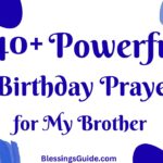 Birthday Prayer for My Brother