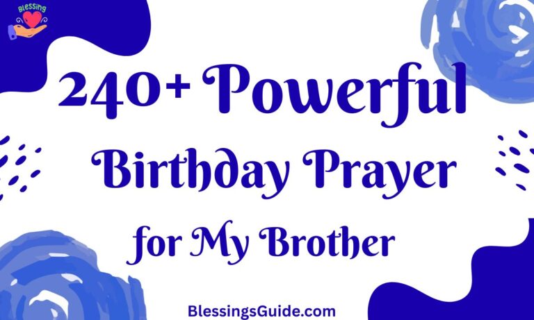 Birthday Prayer for My Brother