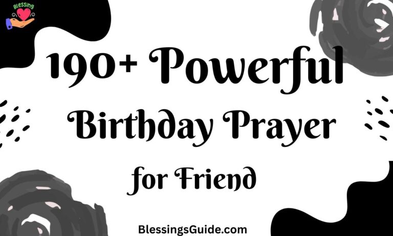 Birthday Prayers for Friend