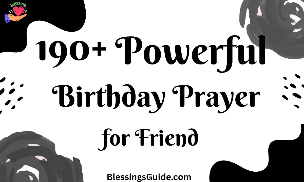 Birthday Prayers for Friend